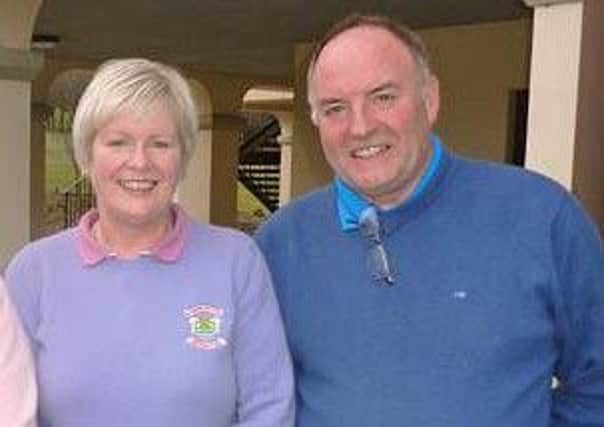 Fionnulla Crossey and Sean McGreevey were the big winners for the Banbridge Mixed Foursomes team.
