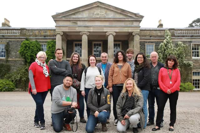 International travel writers visit Mount Stewart House and Gardens, Newtownards, the location for filming Dracula Untold and Frankenstein Chronicles. INBM26-16S