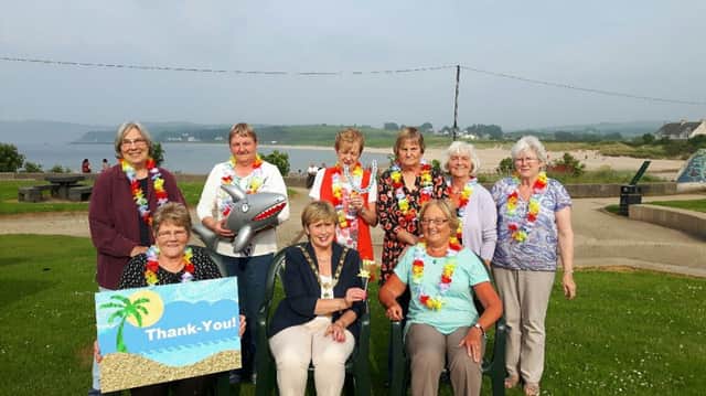 Members of Ballintoy Young at Heart Club, Armoy Over 55s Club and Bushmills Community Association who attended the recent Volunteer Celebration event in Ballycastle.