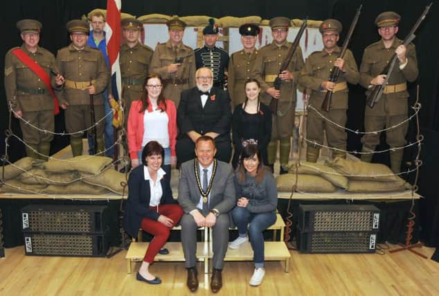 The cast of Brothers at the Somme pictured after the performance in Banbridge Orange Hall on Saturday 18th June.  Included is their special guest, Councillor Paul Greenfield (Deputy Lord Mayor of Armagh City Banbridge & Craigavon).