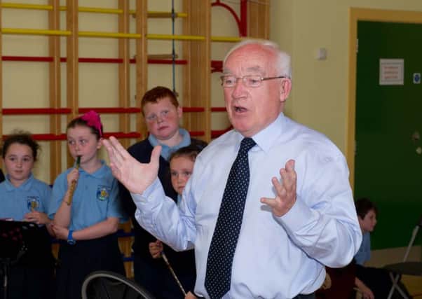 The late Jimmy Logan, who passed away earlier this year. St Marys PS Stewartstown has presented a new trophy in his honour at their prizegiving