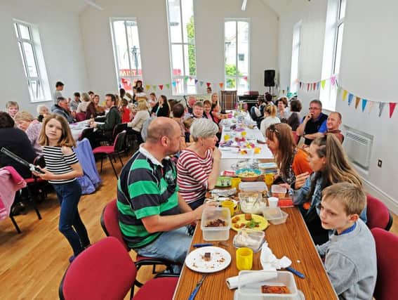 The Big Lunch supporters at Whitehead Methodist Church halls. INCT 26-701-con