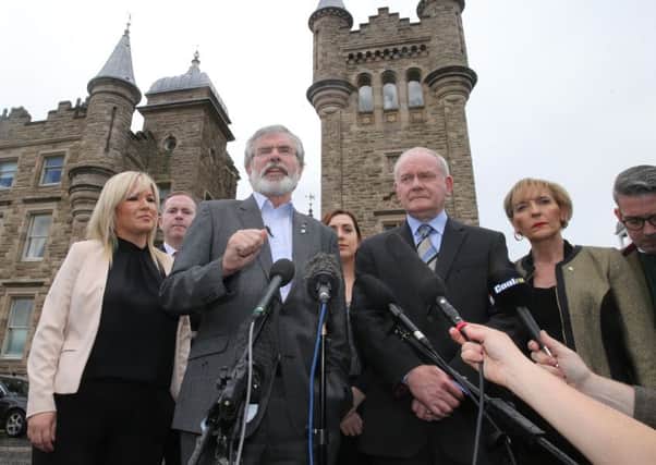 Sinn Fein say there is a democratic imperative for border poll at Stormont Castle. Pacemaker