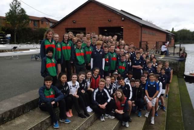 Coleraine Grammar School rowers in the medals at Carlow