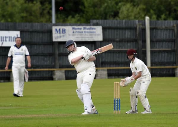 Brigade II's batsman Graham Sweeney pictured in action against Coleraine seconds on Saturday. INLS2616-109KM