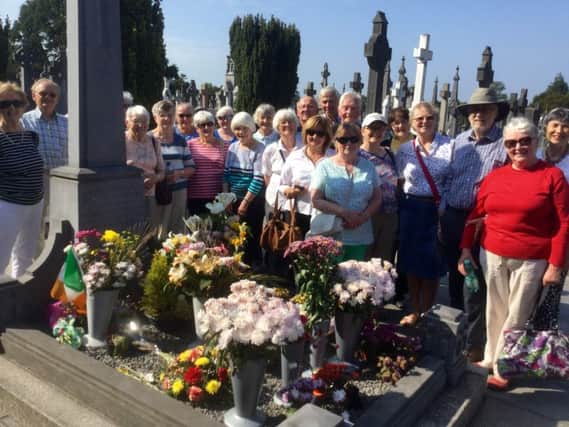 The Peace Group at Michael Collins' grave