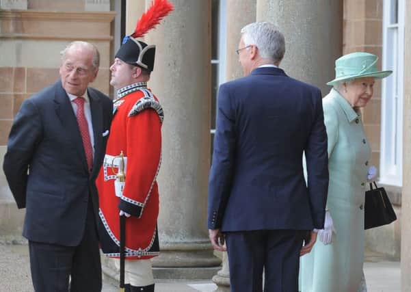 Her Majesty the Queen and the Duke of Edinburgh arrive at Hillsborough Castle today (Monday).
Photo by Aaron McCracken/Harrisons