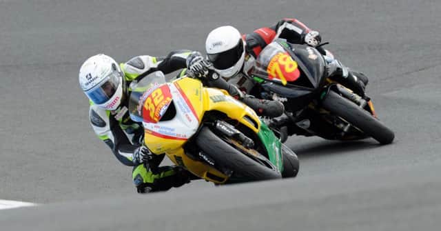 Carl Phillips racing at Knockhill. Pic by Alan Heal