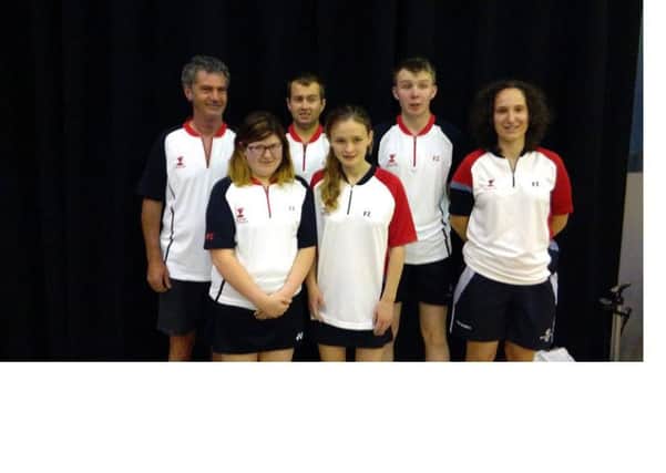 Athletes from Lisburn 2gether Pan-Disability Badminton Club who competed in England recently.