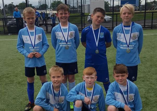 Ballymena United under-10s, who performed well at the Slemish Cup.