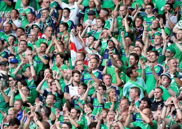 Press Eye - Belfast -  Northern Ireland - 21st June 2016 - Photo by William Cherry

Northern Ireland fans during Tuesday evenings final Euro 2016 group game against Germany at the Parc des Princes, Paris.