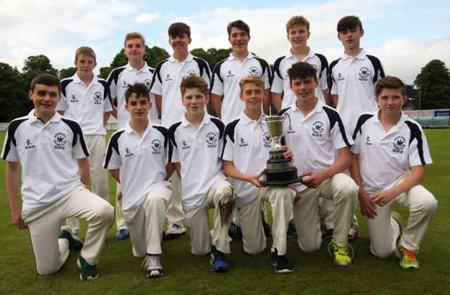 Derriaghy CC's Under 15 side defeated local rivals Lisburn to win the Graham Cup. Pic by John Boomer