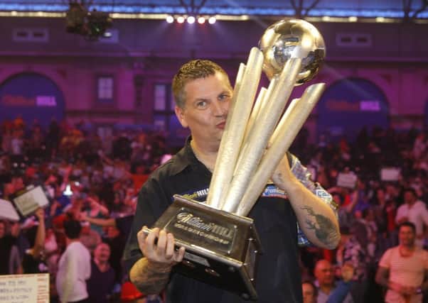 World champion Gary Anderson who is on his way to Loughgall in August.