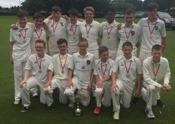 Pictured are the Foyle College U14 cricket team who won the U14 Schools Cup and are undefeated in two years.