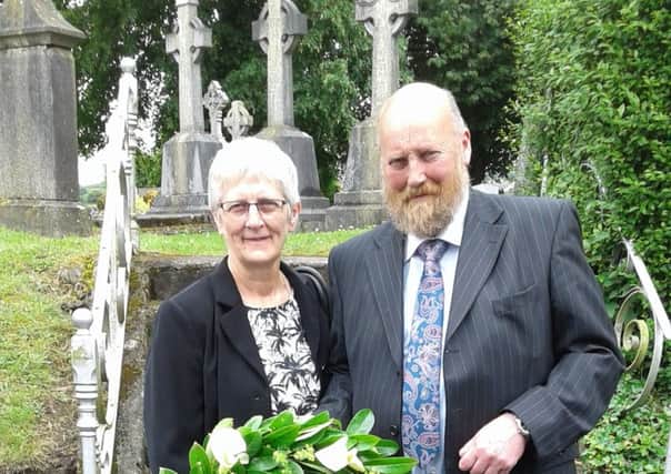 Miriam and Mercer said they were immensely proud to receive the wreath on behalf of the province of Ulster