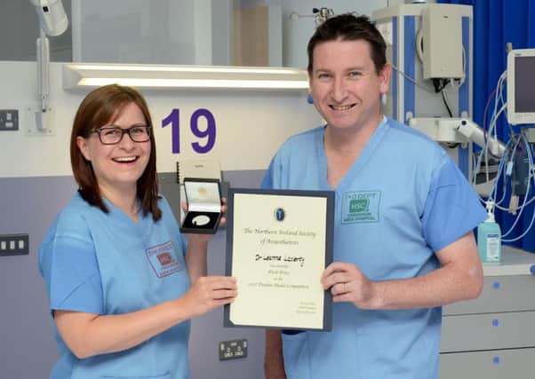 Dr Leanne Laverty has been awarded the Dundee Medal for work on paedistric critical care transfers under Dr Kieran OConnors supervision