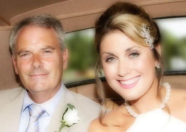 Sarah pictured with her father  Ian Travers who passed away in October 2013 at the age of 67 from Lewy Body Dementia