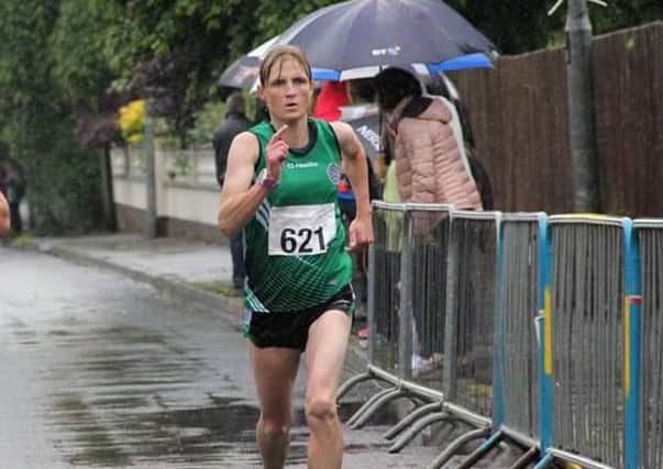 Pauline Thom who was second female at the Limavady 10mile road race on Thursday evening.