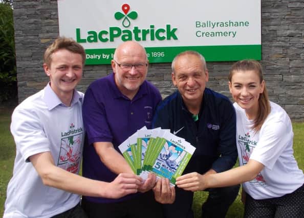 Ballymoney Sports Development Unit and Springwell Running Club announce that LacPatrick Creameries formerly known as Ballyrashane Creameries is their sponsor for this years annual road race and fun run.