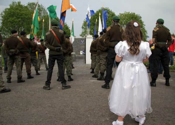 The Republican Sinn Fein memorial in the Kilwilkie Estate in Lurgan was opened in May