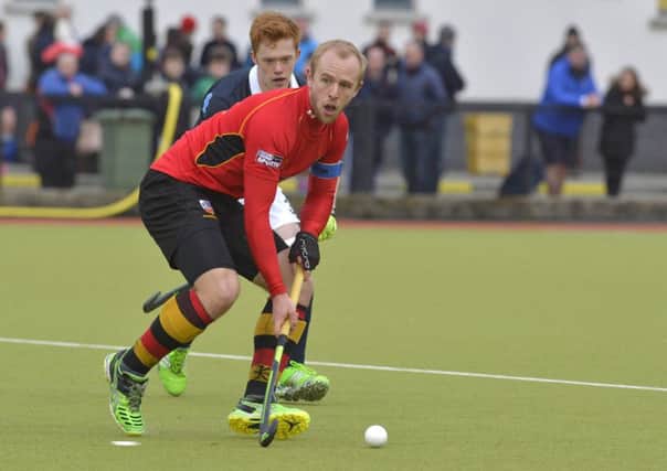 Eugene Magee in action for Banbridge. Pic by Rowland White/PressEye