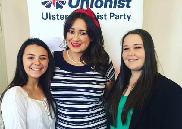 Carrickfergus Grammar School year 11 students Clare McIntosh and Heather Luney recently completed their work experience with Ulster Unionist Party councillor, Lindsay Millar.  INCT 28-722-CON