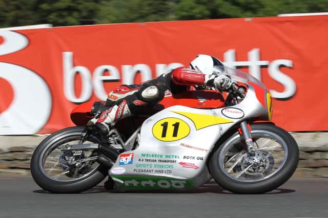 PACEMAKER, BELFAST, 24/8/2013: William Dunlop on the Davies Motorsport Honda on his way to finish in second place in today's Bennetts 500cc Classic TT race. PICTURE BY DAVE KNEEN
