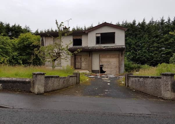 The derelict house which has been labelled a 'health hazard'