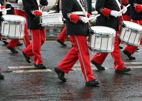Local drummers step out at the Mini Twelfth parade in Ballymena.