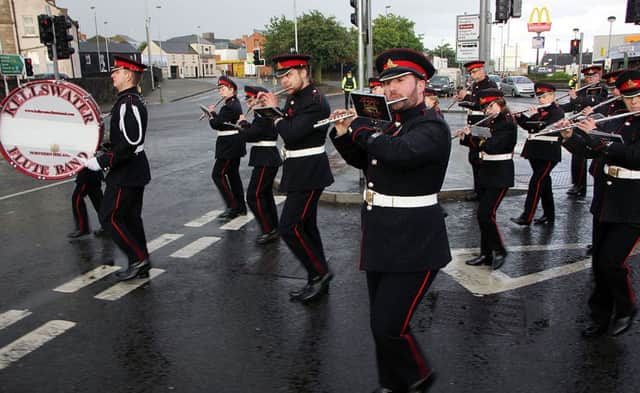 Kellswater Flute Band  make their way around Ballymena at the Mini Twelfth parade.