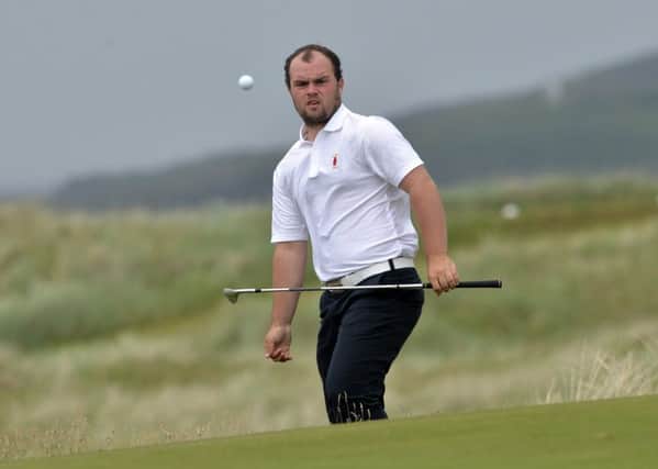Jordan Hood (Galgorm Castle) is among a strong contingent of Ballymena and Antrim golfers chasing glory at this week's Cathedral Eye Clinic North of Ireland Open championship. Picture by Pat Cashman