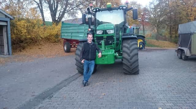 Matthew Gilbert who spent one year on placement in the  marketing department at John Deere Werke Mannheim, Germany