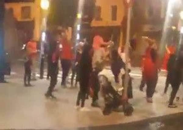 Portugal fans celebrate in the streets of Cookstown