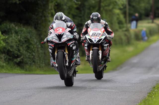 PACEMAKER, BELFAST, 10/7/2016: Michael Dunlop (MD Racing BMW) and Derek Sheils (Burrows Suzuki) shared the honours at Walderstown road races today with Dunlop winning the Open race and Sheils taking victory in the Grand Final.
PICTURE BY STEPHEN DAVISON