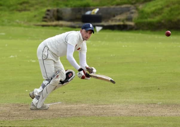 Johnny Haslett pictured at the crease for Bonds Glen during Sunday's match at Fox Lodge. INLS2916-116KM