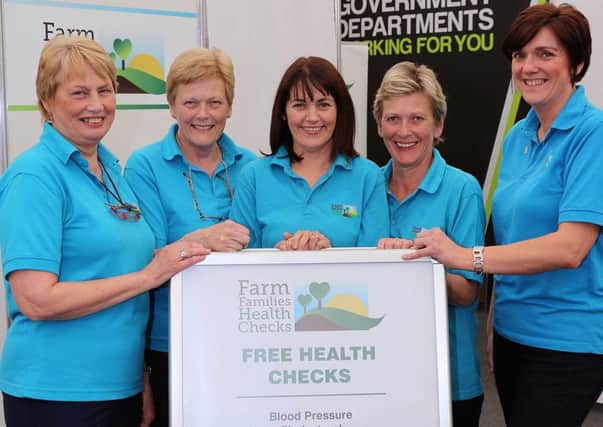 Pictured are members of the Farm Families Health Check Programme team including Sylvia Moore, Ann Brannigan, Elaine Catterson, Christine Millen and Doreen Bolton.  INCT 29-732-CON