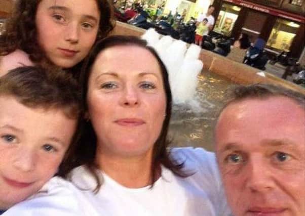 Zoe Tisdale with husband Andrew and children Molly and Finn pictured in Nice before Thursday night's terror attack.