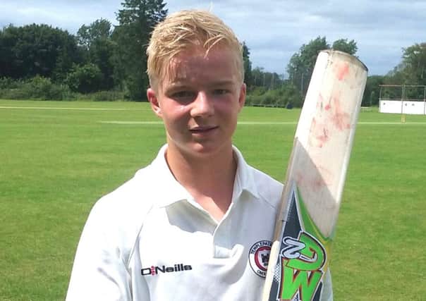 Century maker: Adam Clarke scored 127 not out for Templepatrick Second XI against Muckamore on Saturday. INNT 29-550CON