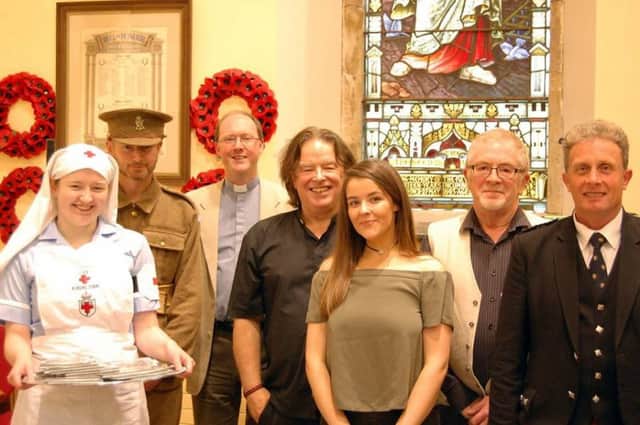 Pictured t the formal launch and dedication of the CD For Freedoms Cause in St Colman Parish Church, Dervock. on Friday, July 15.