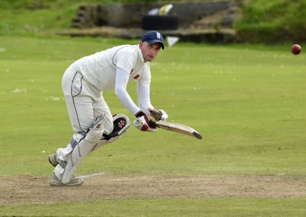 Johnny Haslett pictured at the crease for Bonds Glen during Sunday's match at Fox Lodge. INLS2916-116KM