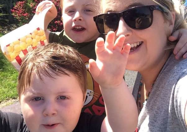 Dungannon mum, Claire Hackett, with her beautiful sons.