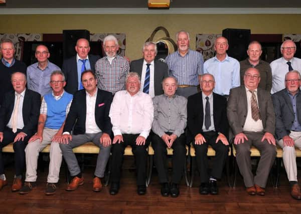 Members of the all-conquering  Dungannon Clarkes 1963 minor team pictured during their  reunion celebration dinner  held in the Gables on Friday night.INTT2916-313