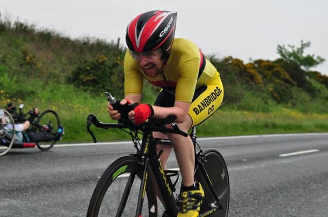 Banbridge CC cyclist Chris Burns was racing for Ireland recently.