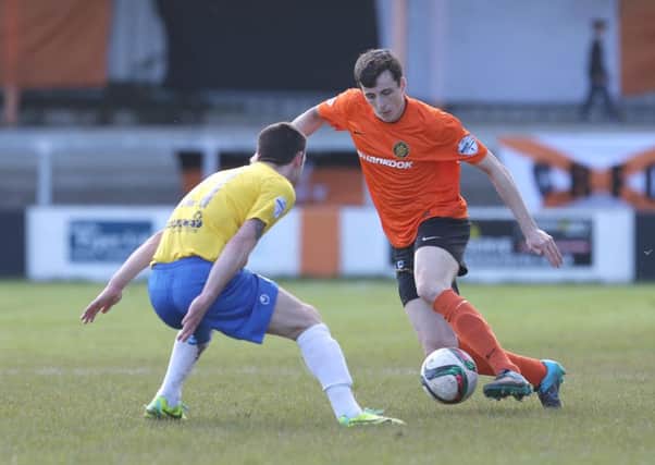 Danny Wallace spent the second half of last season on loan at Carrick Rangers. Picture: Press Eye.