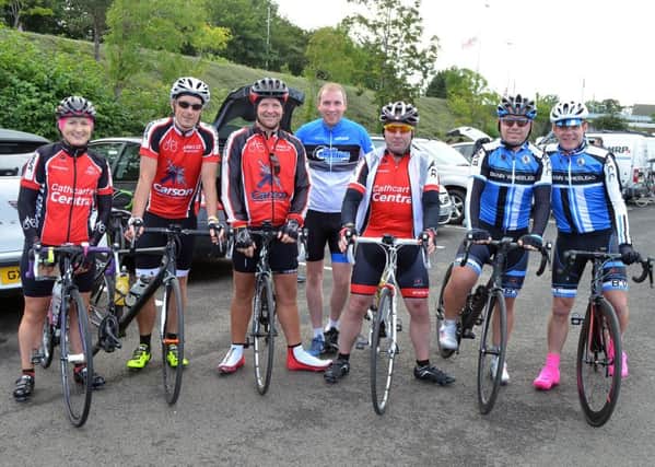 This group was just a small section of the many riders who took part in last year's Freewheelers charity cycle.