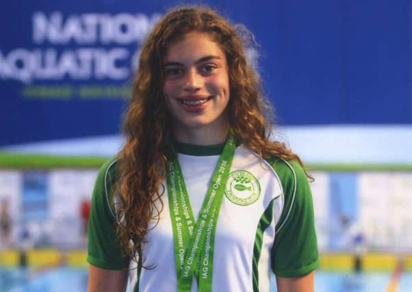 Double Irish Champion swimmer Molly Curry.