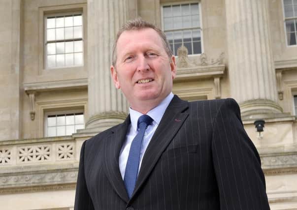 Press Eye - Belfast - Northern Ireland  -  26th March 2014 -  

Picture by Stephen Hamilton / Press Eye 

 Captain Doug Beattie MC who has joined the Ulster Unionist Party. He is pictured at Parliament Buildings, Stormont.
