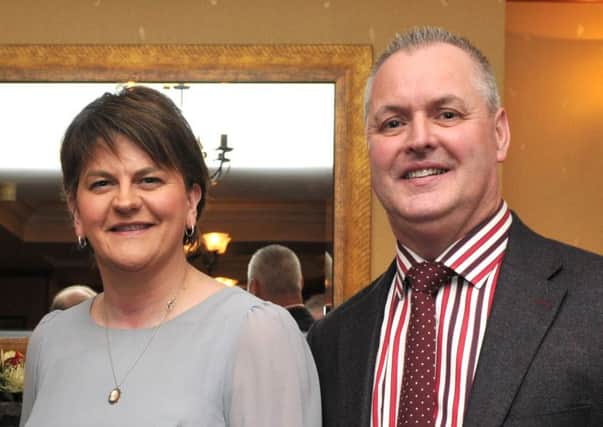 Paul McLean with the First Minister