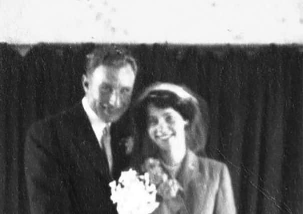 Ralph and Olive on their wedding day