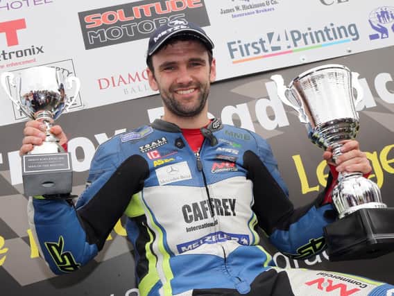 William Dunlop won both Supersport races at Armoy and finished on the podium twice in the Superbike races to win the man of the meeting award.